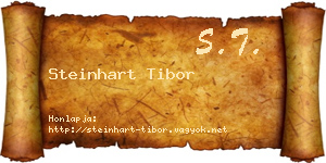 Steinhart Tibor névjegykártya